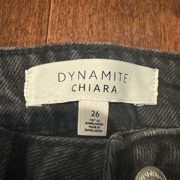 DYNAMITE CHIARA cropped jeans with raw hem - Picture 3 of 4